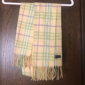 Burberry pastel cashmere scarf
